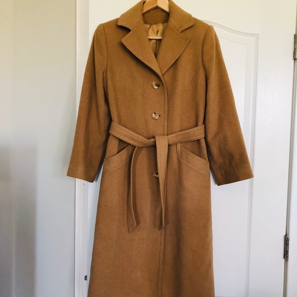 Vintage Tan 100% Camel Hair Coat